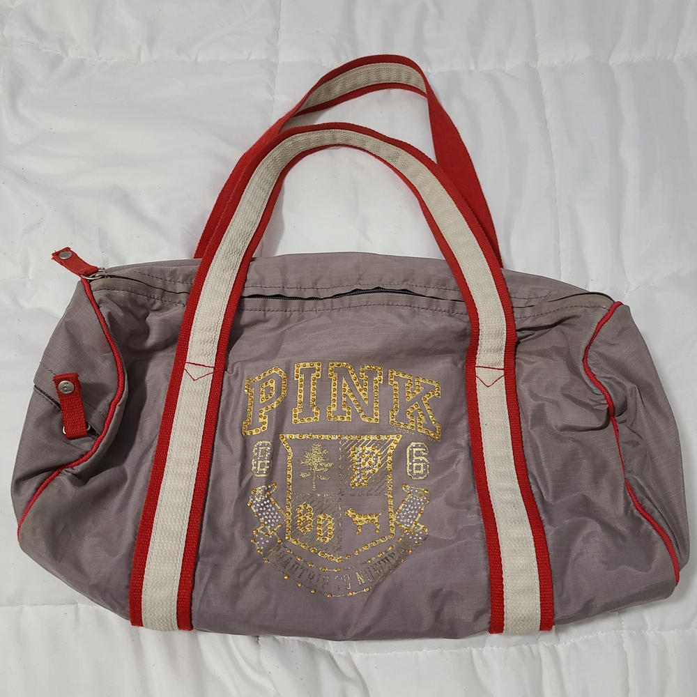 PINK Victoria's Secret Rhinestones Duffle Weekender Travel Bag